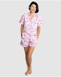 Sant And Abel - Women's Skydog Pink Short PJ Set