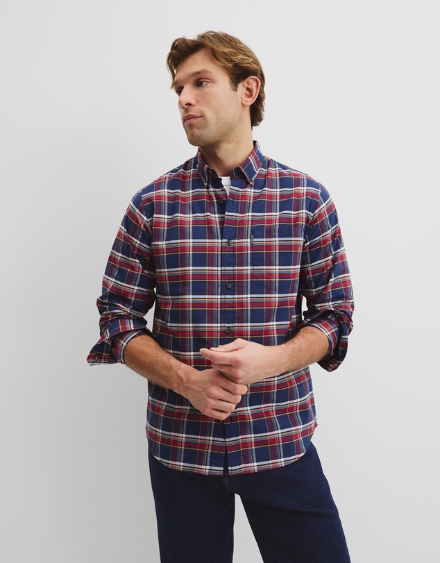 Country Road - Australian Good Earth Cotton Regular Fit Check Shirt