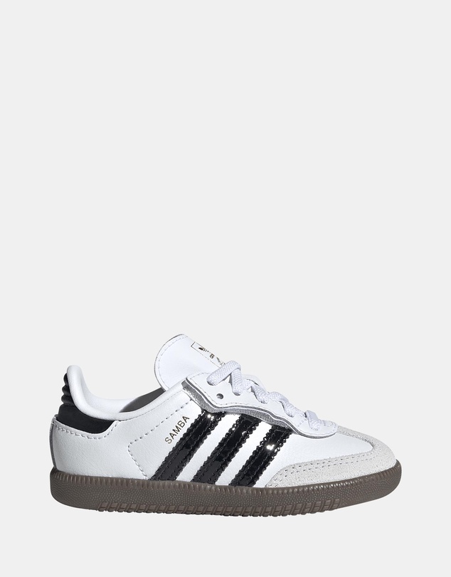 adidas gazelle silver green womens adidas Samba OG Infant Toddler Lifestyle Shoes (White/Purple) main image 1
