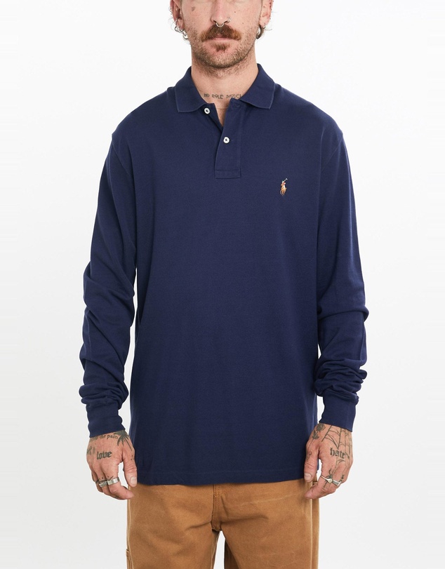 Vintage by The Real Deal - Pre Loved - Vintage 90s Polo Ralph Lauren Long Sleeve Polo Shirt