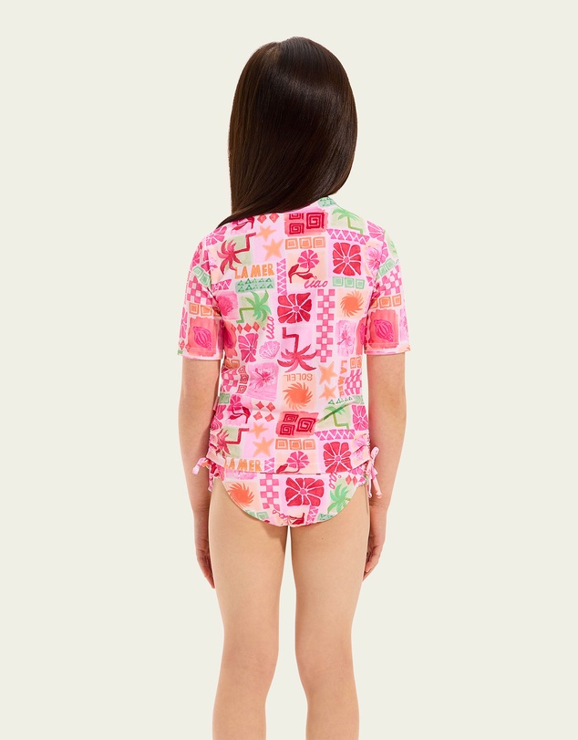Seafolly - Summer Paradise Rouched Tie Rash Set - Kids