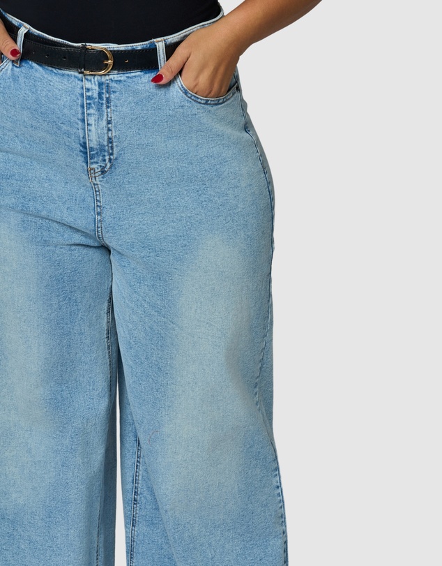 Sunday In The City - Burnt Halo Flare Jean