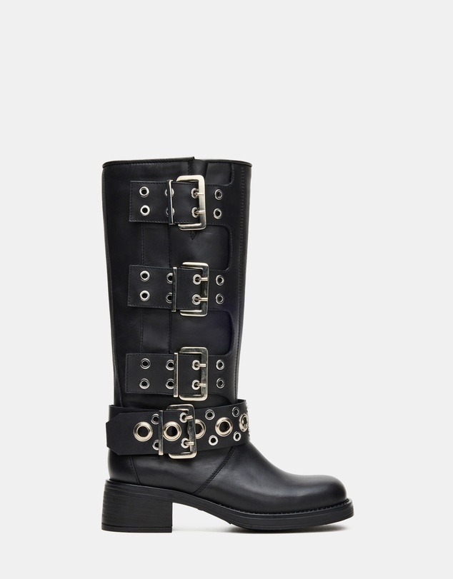 Steve Madden - Rampage Black Leather Boots