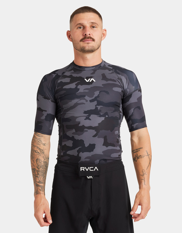 RVCA - Mens Sport Short Sleeve Rash Vest