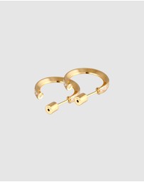 Elli Jewelry - Earrings Stud Hoop Zirconia 925 Sterling Silver