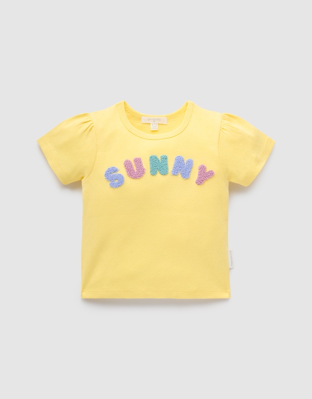 Purebaby - Pointelle Tee-Kids-Babies