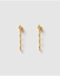 Izoa - Lyra Drop Stud Earrings