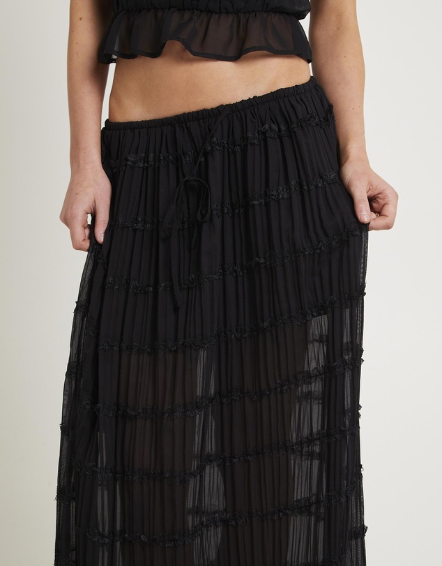Subtitled - Alda Shirred Maxi Skirt