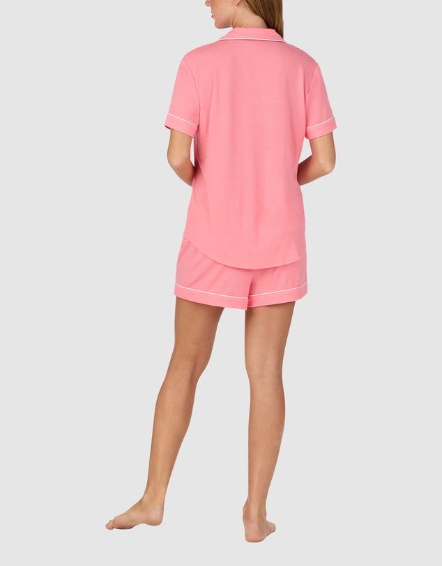Kate Spade - Modal Button Up Short Sleeve Short Pyjama Set with Embroidery