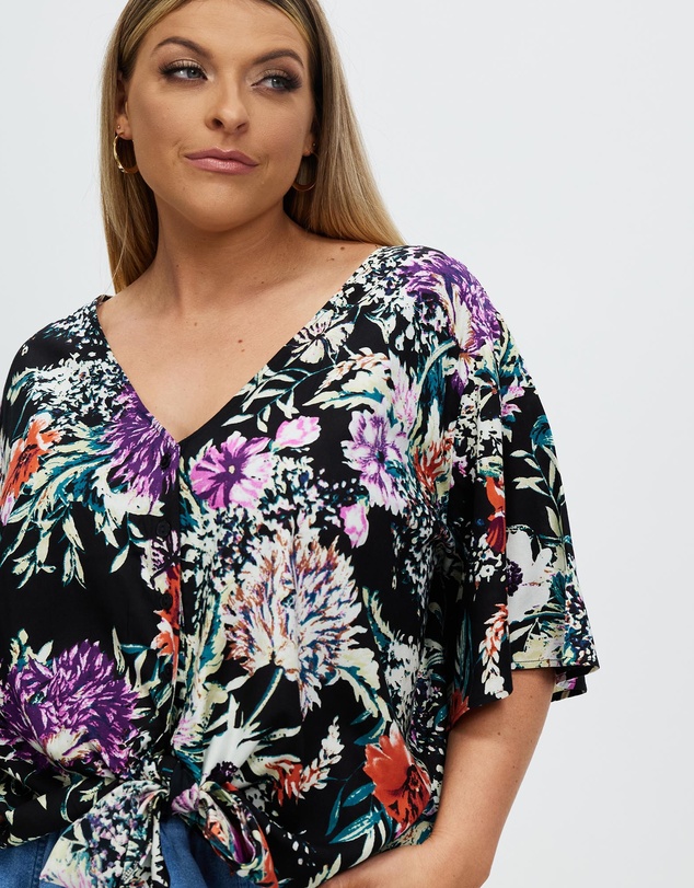 Hope & Harvest - Tie Front Top