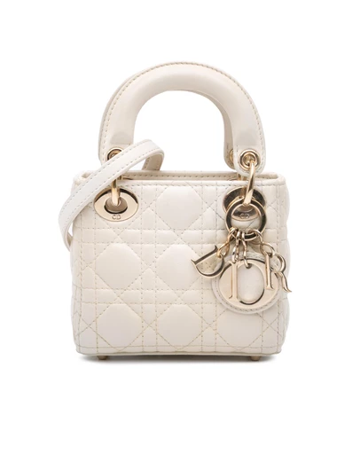 Pre-Loved by Azura Reborn - Pre-Loved dior Lady Dior Mini Quilted Leather Bag