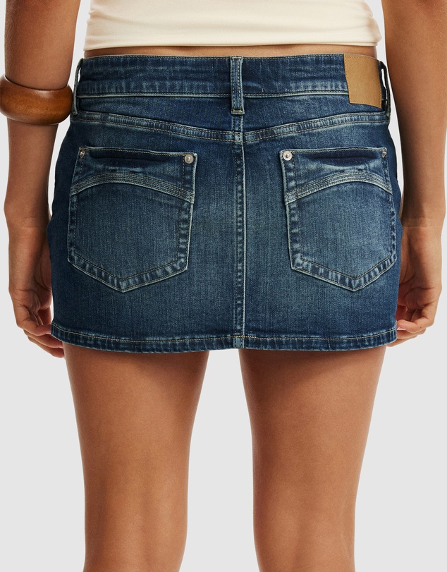 Cotton On - Micro Low Denim Skirt