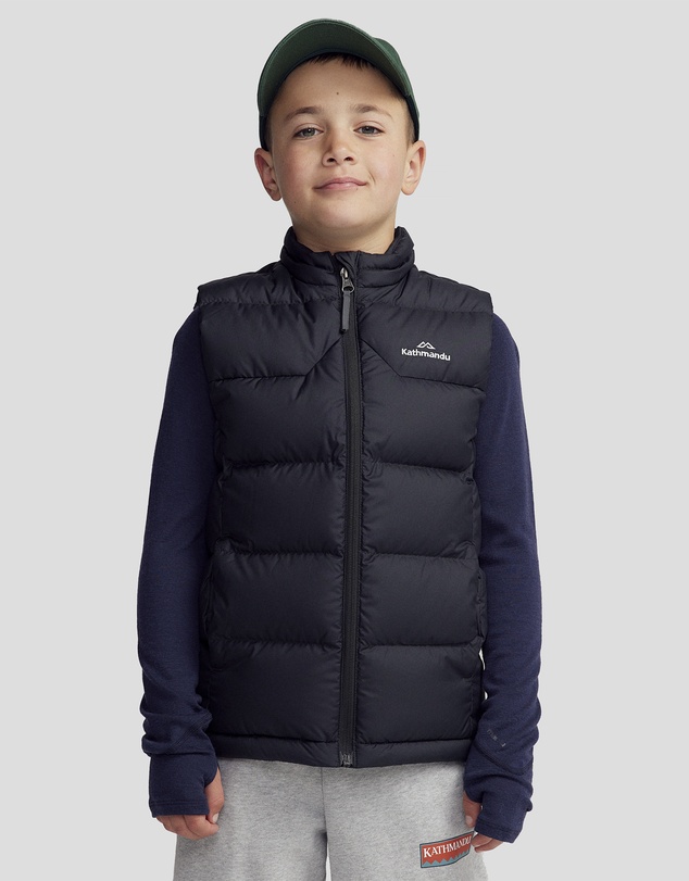 Kathmandu - Epiq Boys Down Puffer Water Repellent Warm Outdoor Winter Vest