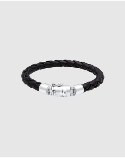 Kuzzoi - ICONIC EXCLUSIVE - Leather Cord Bracelet with 925 Sterling Silver Closure