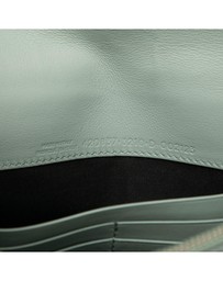 Pre-Loved by Azura Reborn - Pre-Loved Leather Metal Plate City Wallet on Chain