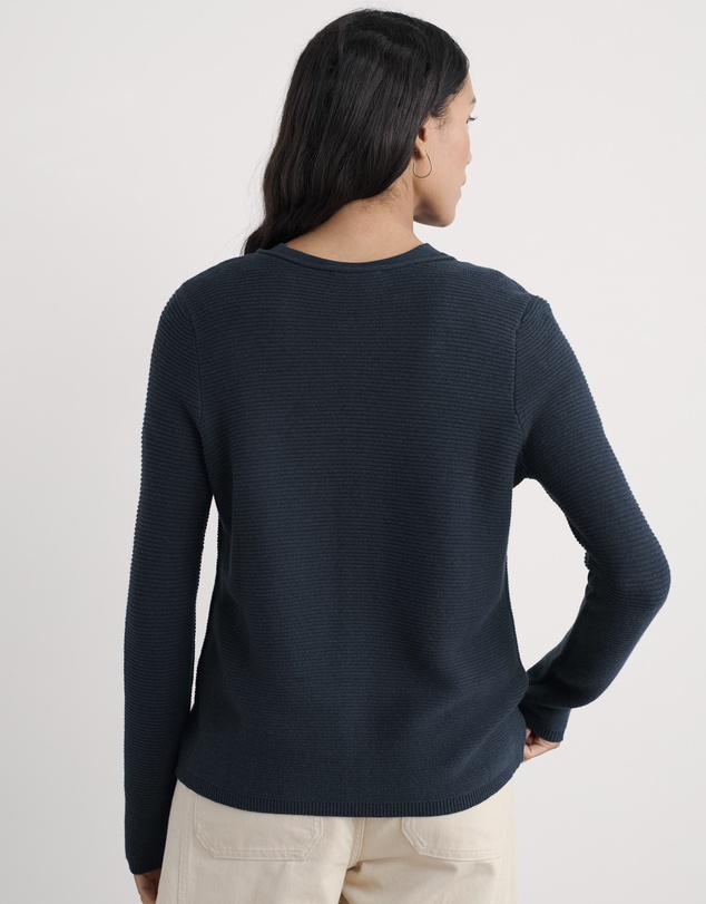 Seasalt - Seasalt Cornwall Navy Makers Jersey Roll Neck Cardigan