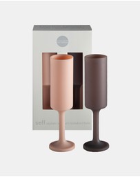 porter green - seff | silicone unbreakable champagne flutes