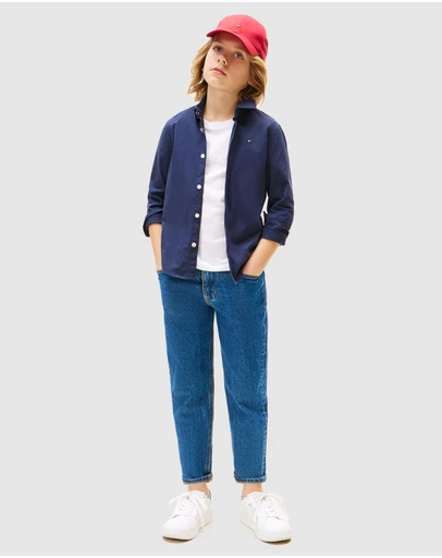 Tommy Hilfiger - Solid Poplin Shirt - Kids