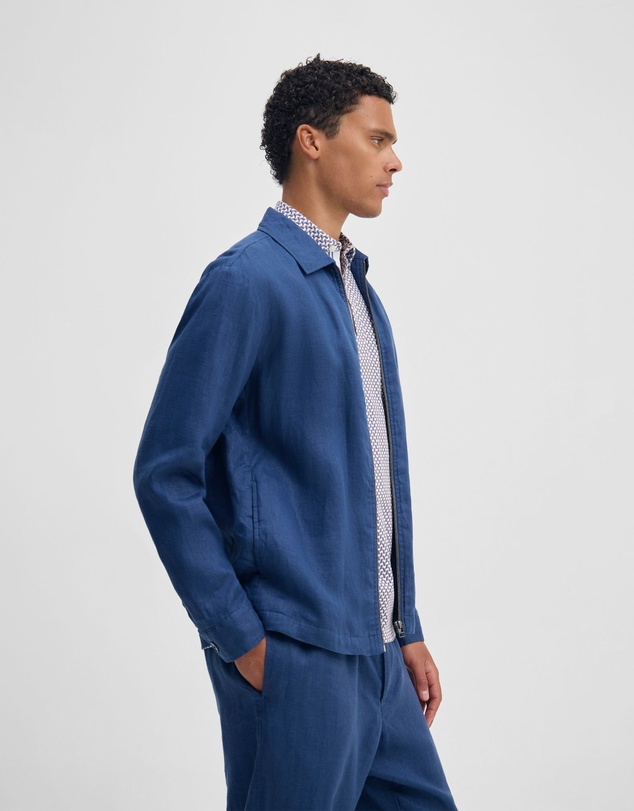 Oxford - Adem Linen Zip Bomber