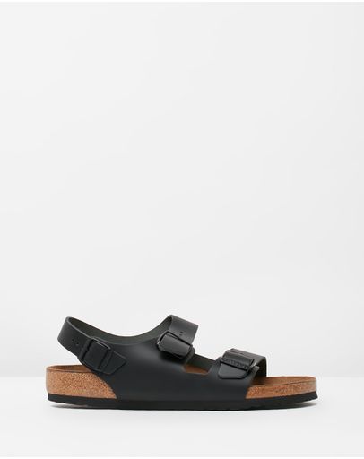 Black Smooth Leather