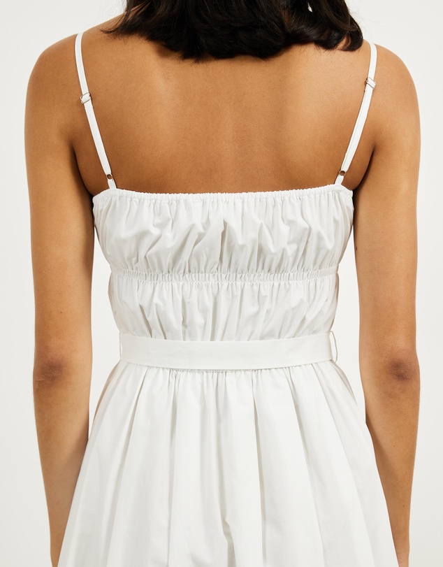 Minima Esenciales - Paloma Gathered Poplin Maxi Dress