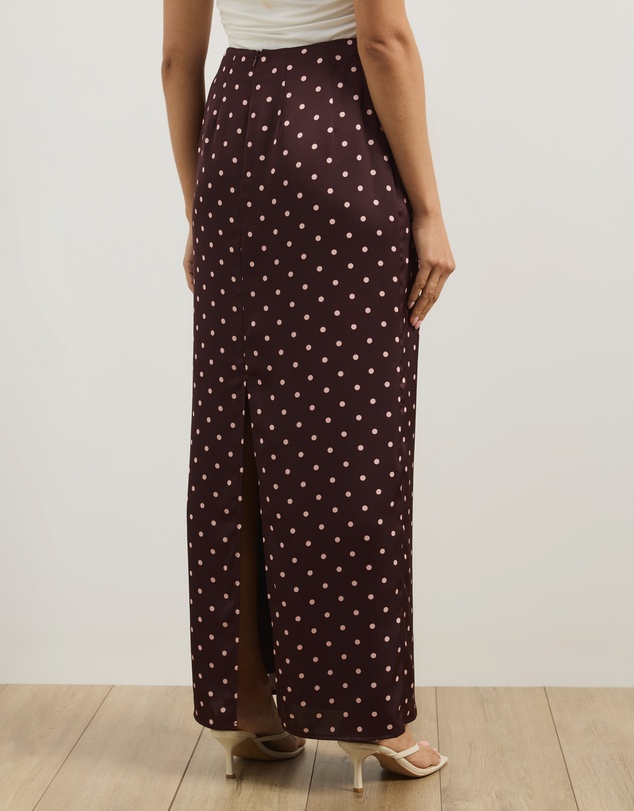 Atmos&Here - Lowen Satin Maxi Skirt