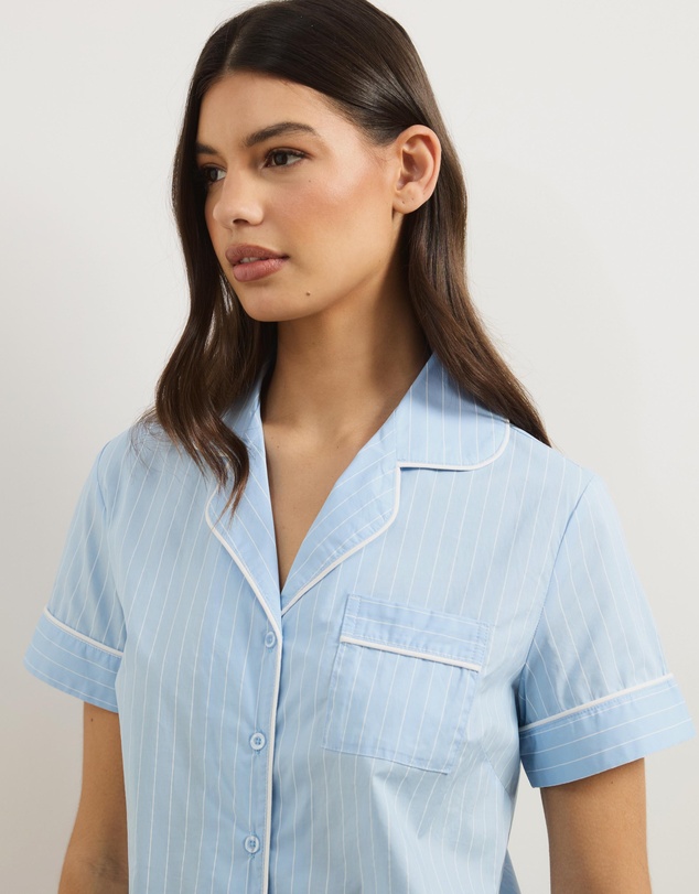 Atmos&Here - Riley Stripe Cotton Pyjama Set