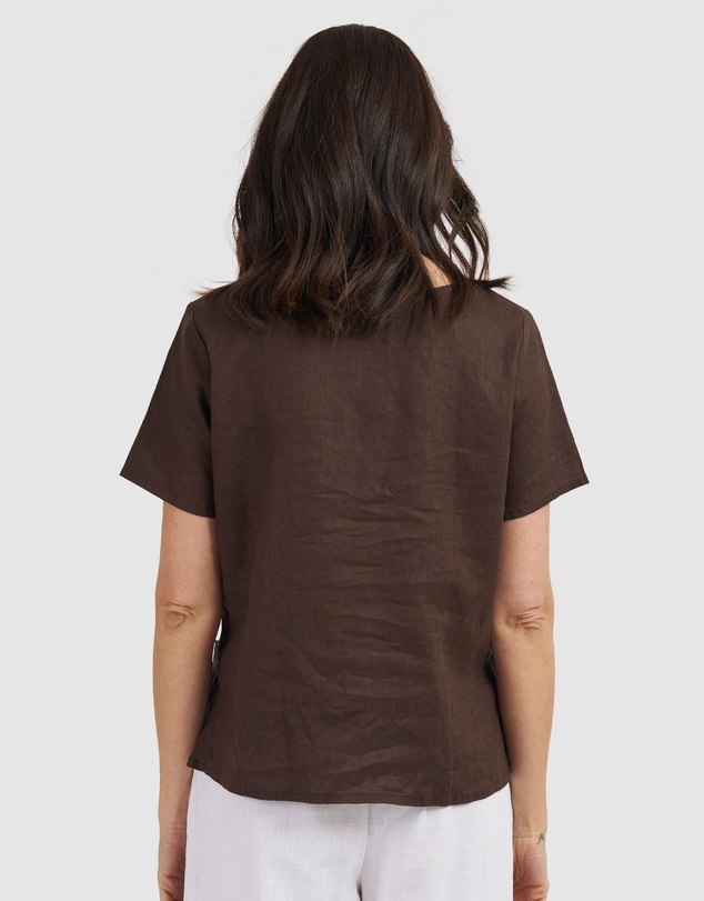 CAMIXA - Teena Linen T-shirt Top