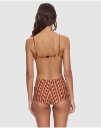 Thrills - Aftersun Stripe Boyleg Bikini Bottom