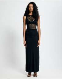 Lover - Odette Lace Contrast Maxi Dress