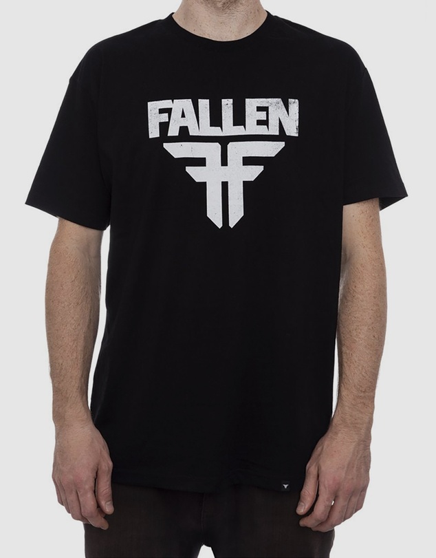 Fallen Footwear - Fallen Footwear Men Insignia 100% Cotton Tees Regular Fit Black