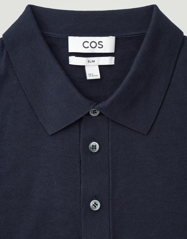 COS - Knitted Silk Polo Shirt