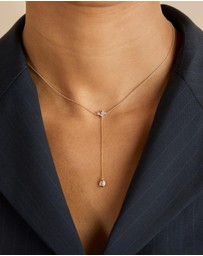 Astrid & Miyu - Pear Bezel Cluster Lariat