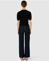SACHA DRAKE - Henley Knit Top