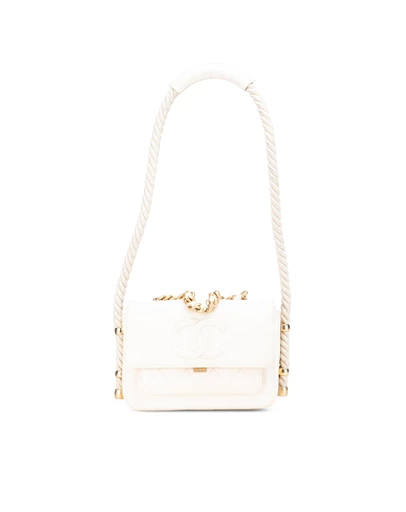 Pre-Loved by Azura Reborn - Pre-Loved Crumpled Calfskin En Vogue Rope Flap
