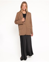 Petal & Pup - Tove Tie Back Blazer - Tan