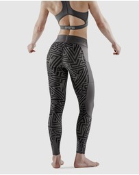 SKINS - SKINS Compression Women's Series-3 Clothing Long Tight Charcoal Angle