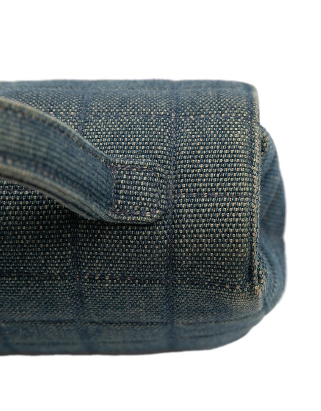 Pre-Loved by Azura Reborn - Pre-Loved Reissue 2.55 Chocolate Bar Denim Top Handle Flap