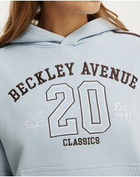 Cotton On - Graphic Boxy Fleece Hoodie