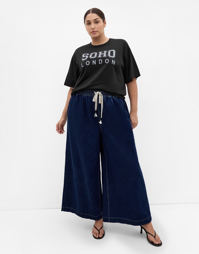 City Chic - Plus size Soho Cotton Tee - black