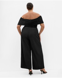 City Chic - Lana Off Shoulder Jumpsuit