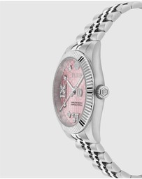 Philipp Plein - Date Superlative 34mm Silver-Tone Analogue