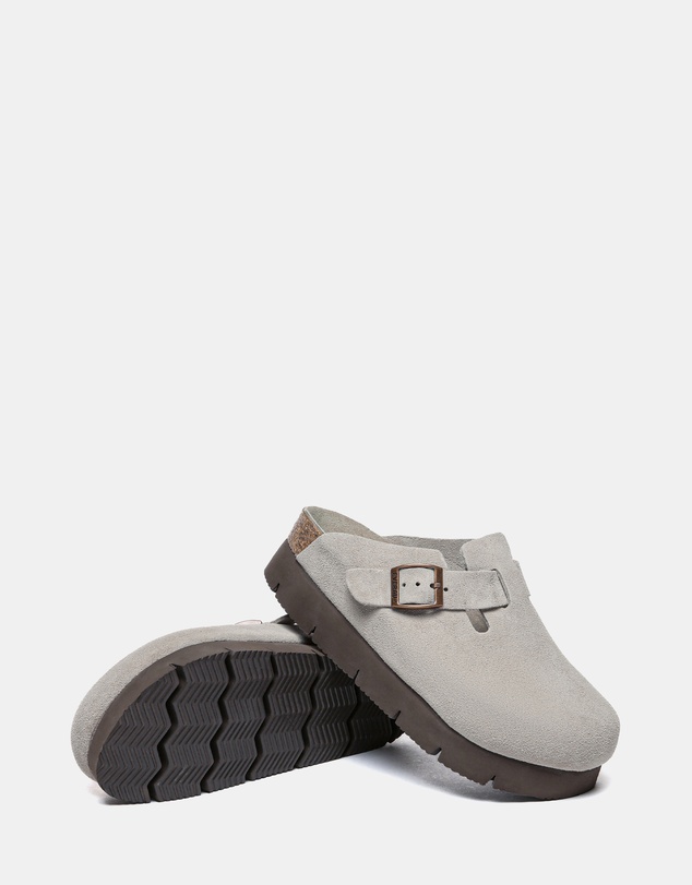 EVERAU - EverAU Ugg Brooklyn Platform Cow Suede Upper Clogs