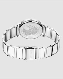 Bering - Bering Solar 41mm White Dial White Ceramic Strap Watch
