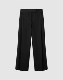 M.N.G - Pleated Wide Leg Trousers
