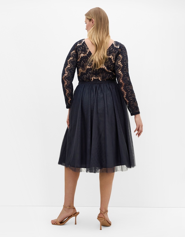 City Chic - Plus sizeRare Beauty Midi Dress - navy