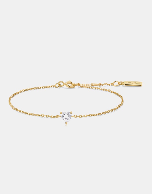 Ania Haie - Ania Haie Gold Sparkle Heart Bracelet