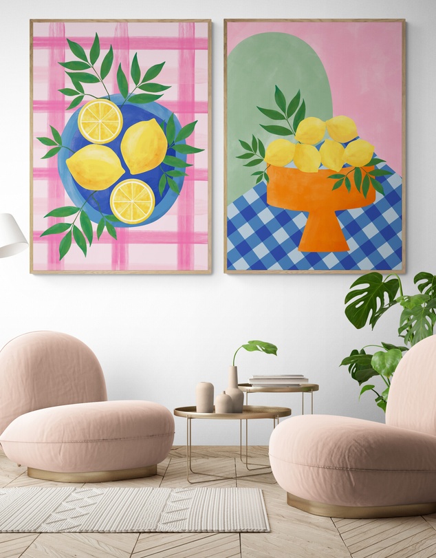 Inka Arthouse - Summer Lemons Set by Elena Ristova