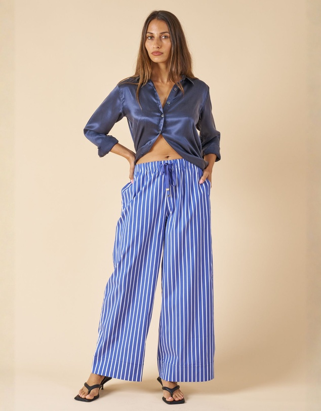 CAMIXA - Palazzo Wide Leg Striped Pants