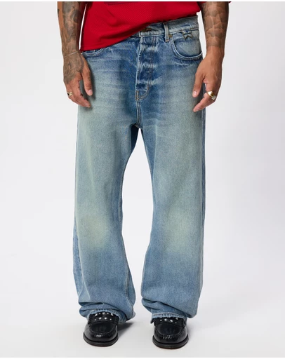 RHUDE - Relaxed Traxedo Denim Jeans